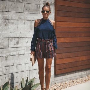 SOLD❌❌❌❌Linen striped Shorts